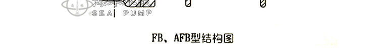 AFB臥式不銹鋼耐腐蝕離心化工泵的結(jié)構(gòu)說(shuō)明與安裝結(jié)構(gòu)圖